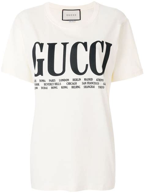 gucci cities print t shirt|gucci graphic t shirt.